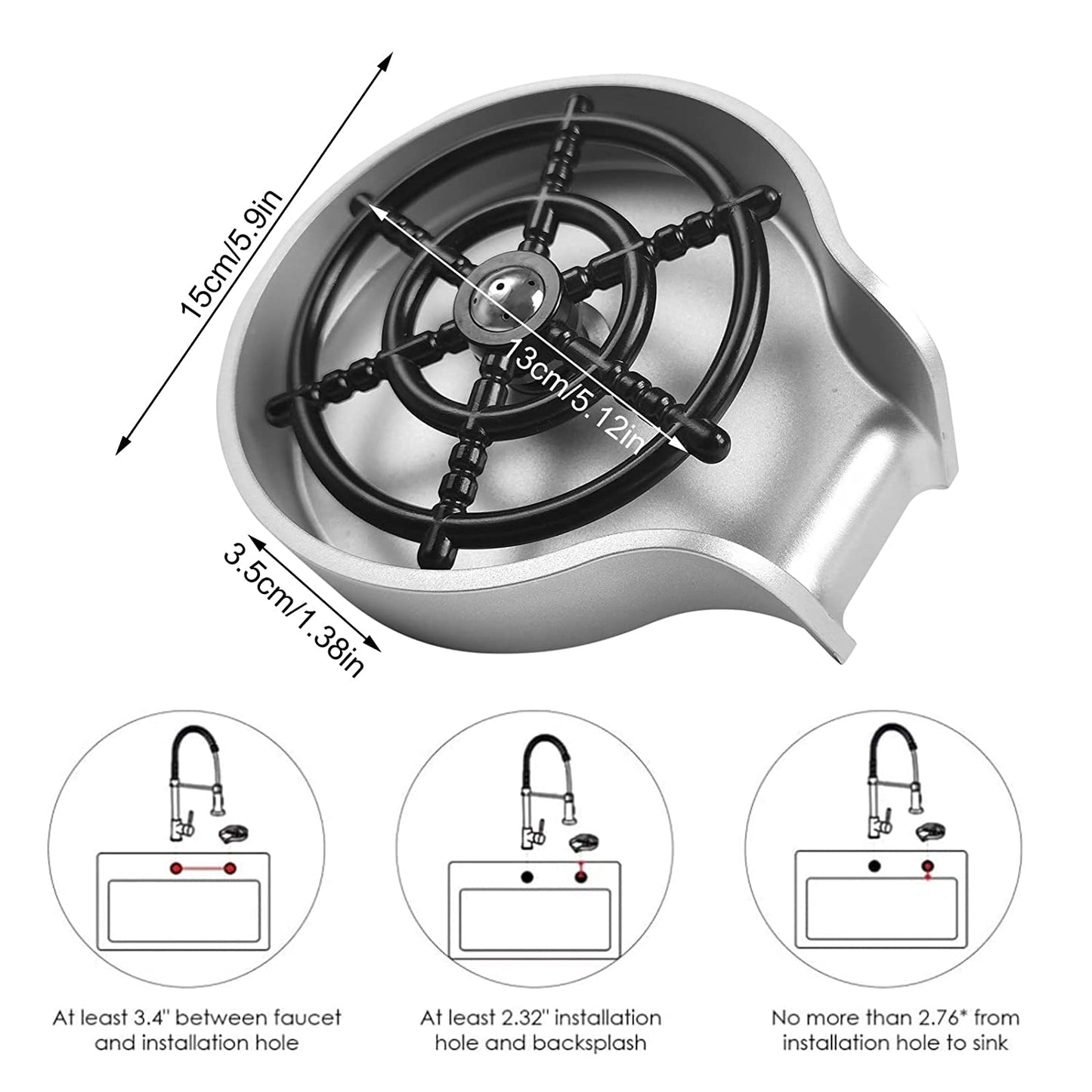 TurboClean lavabicchieri lavandino automatico